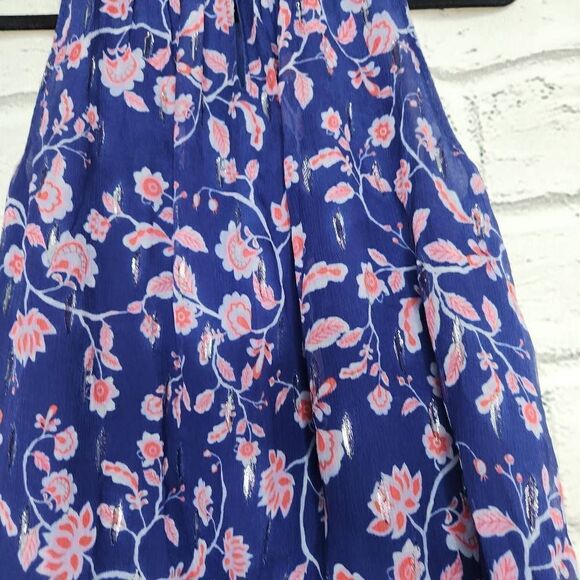 Rebecca Taylor Sleeveless Flowy Blouse Womens Size 2 Mock Neck Silk Top Lined - Picture 9 of 14